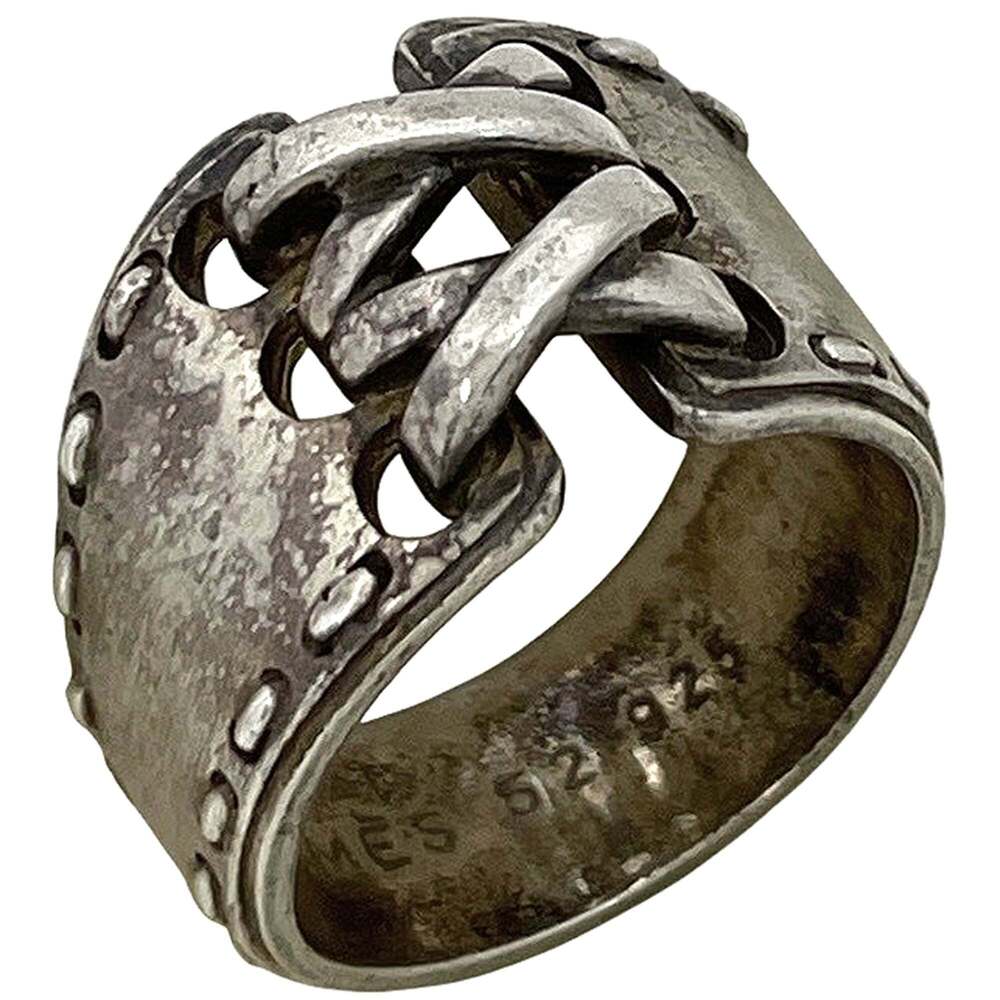 Hermes Mexico Ring, Sterling Silver 925, Silver, Women's